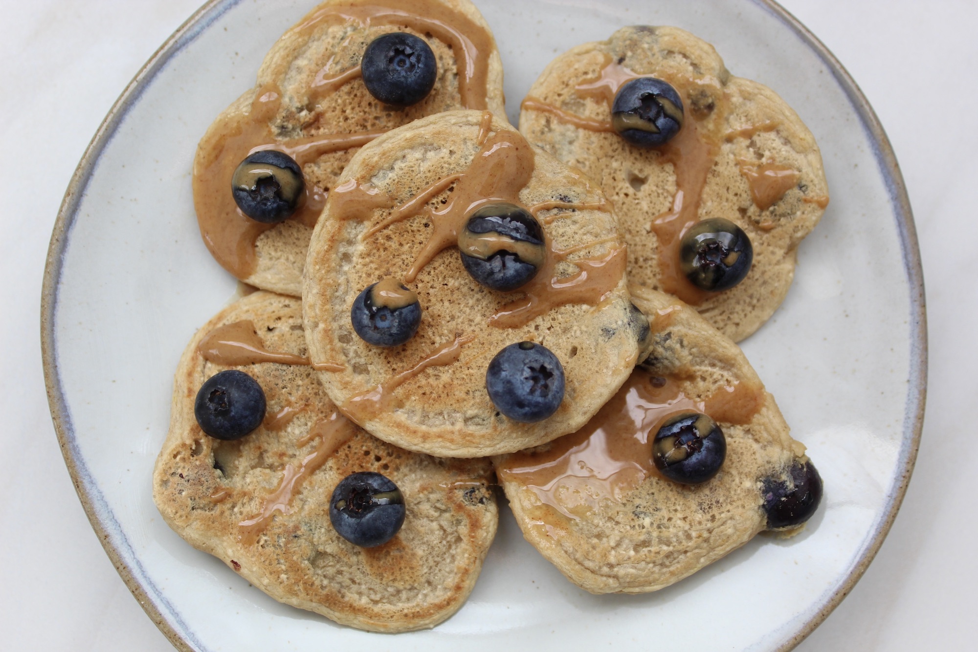 Blueberry Vegan Protein Pancakes - Cotter Crunch